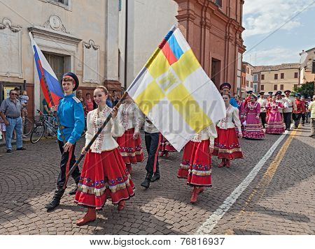 Street Parade Of The Russian Dancer