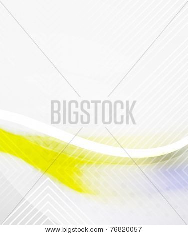 Abstract Background - Yellow shiny blurred wave, moden template
