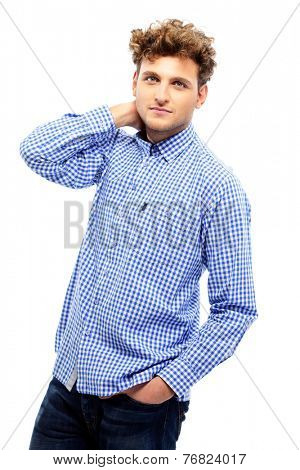 Portrait of a handsome man in casual cloth