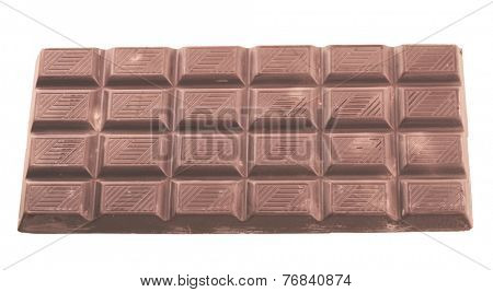 Chocolate bar close up, milk choc. Macro photo.