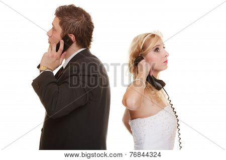 Wedding Couple Relationship Difficulties.