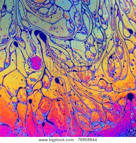 Rainbow Colors Created By Soap, Bubble, Or Oil Makes Can Use Background
