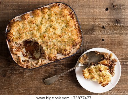 Rustic Traditional British Shepard Pie