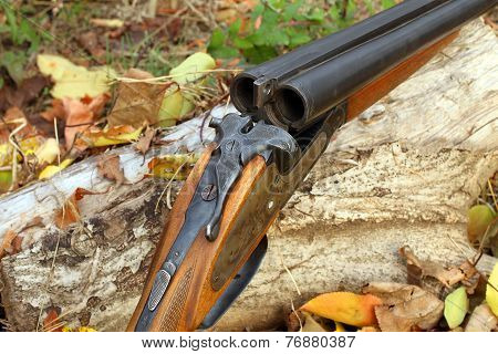 A Wooden Retro Shotgun