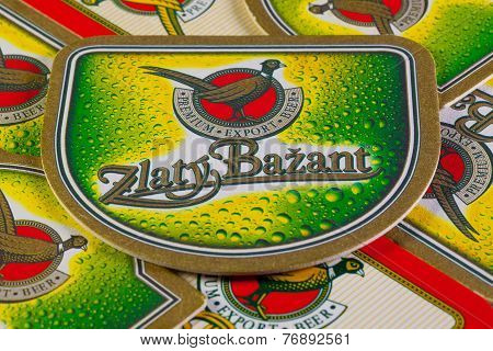Beermats From Golden Pheasant Beer.it Is A Slovak Beer Brand.
