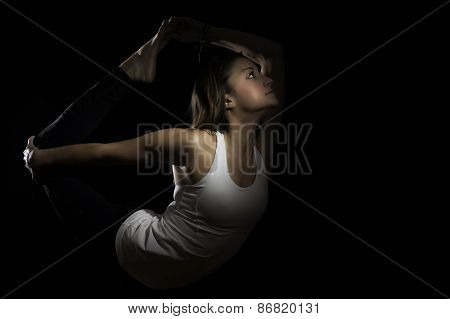Yoga Natarajasana Variation Dancer Pose Color