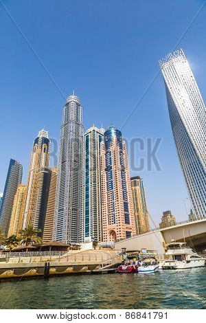 Dubai Marina Cityscape, Uae