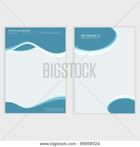 Vector Abstract blue background.