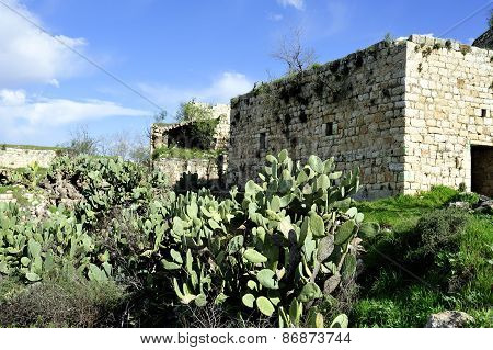 Old Ruins Of Lifta Village.