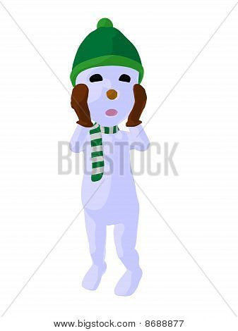 Snowboy Kunst Abbildung