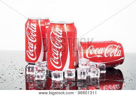 KUALA LUMPUR, MALAYSIA - AUGUST 30, 2015: Coca-cola maintain market leadership in the cola segment