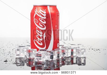 KUALA LUMPUR, MALAYSIA - AUGUST 30, 2015: Coca-cola maintain market leadership in the cola segment