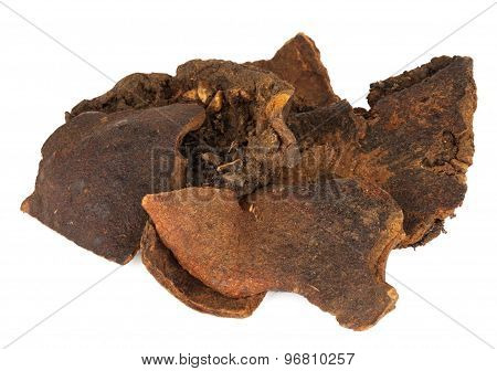 Shi Liu Pi or botanical name Punica Granatum. Is also known as dried pomegranate.