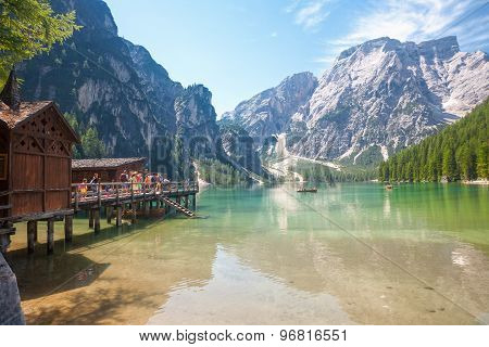 Lake Braies In The Dolomites