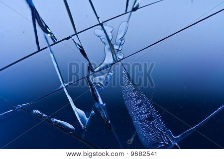 Macro broken Glass