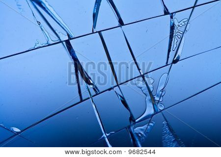 Macro Broken Glass