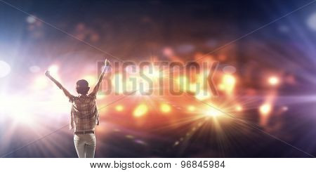 Performer on stage
