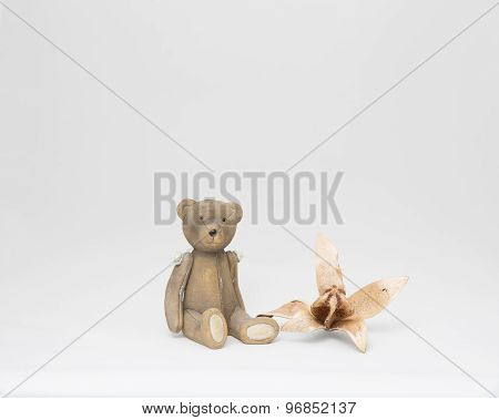 Wooden Teddy Bear