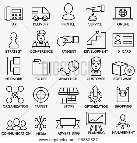 Set Of Seo And Internet Service Icons