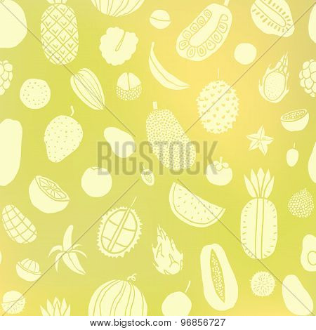Tropic fruit background.