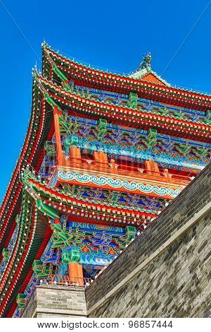 Beautiful Zhengyangmen Gate (qianmen Gate ). This Famous Gate Is Located At The South Of Tiananmen S