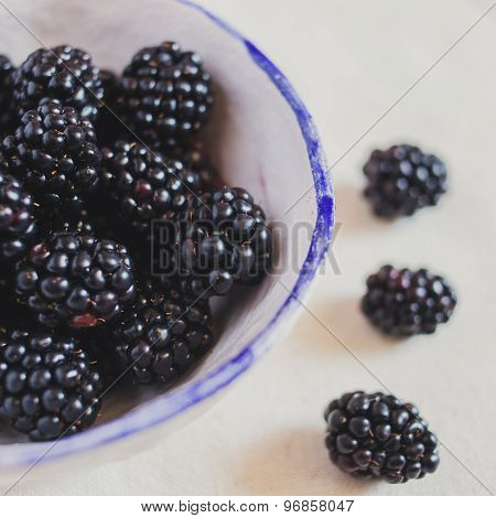 A fragrant blackberries