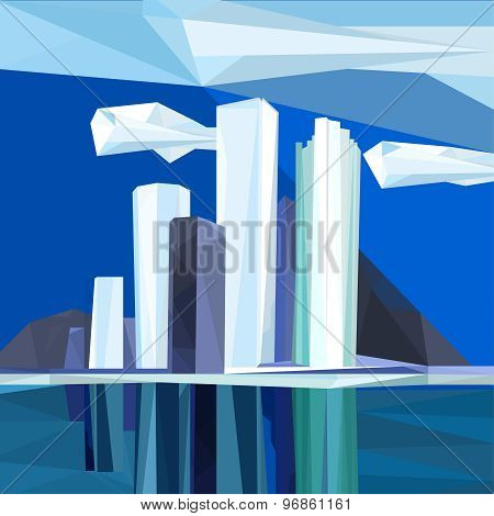 Polygonal city