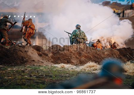 Reconstruction of Battle during events dedicated to 70th anniver