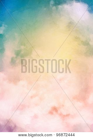 Sunrise Sky Painting Background