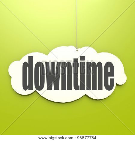 White Cloud With Downtime