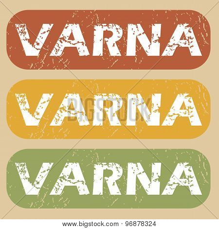 Vintage Varna stamp set