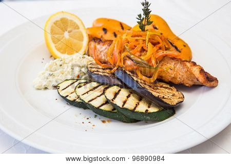 Grilled salmon