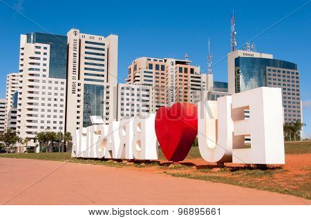 I Love Brasilia Monument