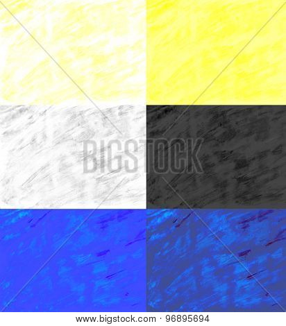 Watercolor background set