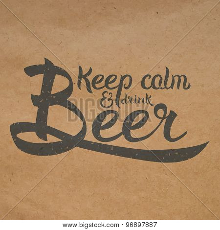 Hand drawn typography poster