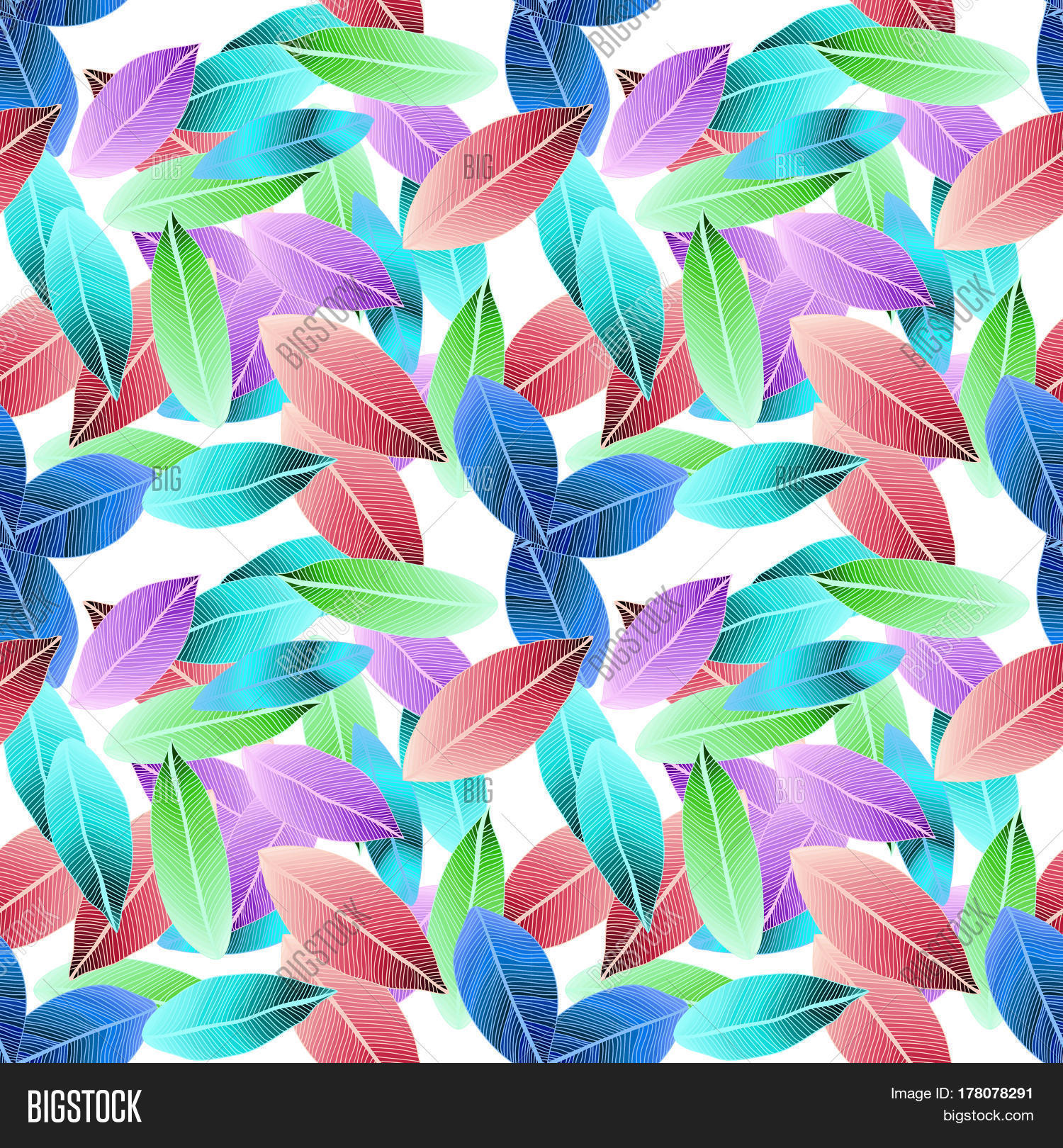 Raster Colored Leaves Image & Photo (Free Trial) | Bigstock