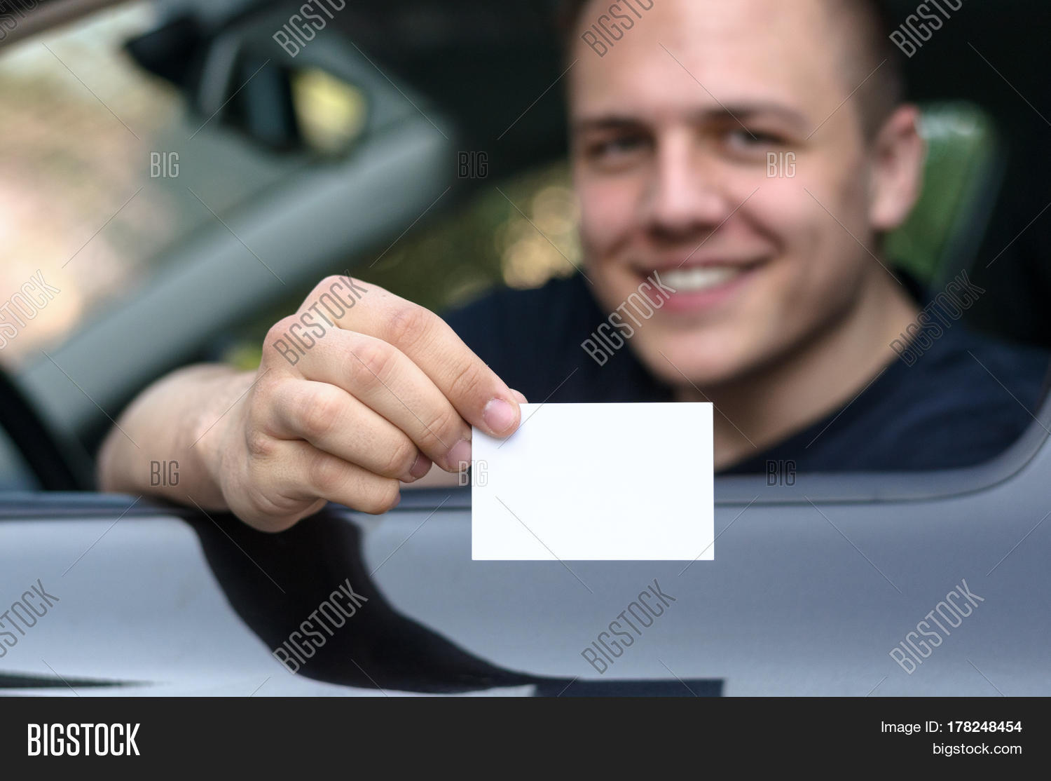 Young Man Leaning Car Image & Photo (Free Trial) Bigstock