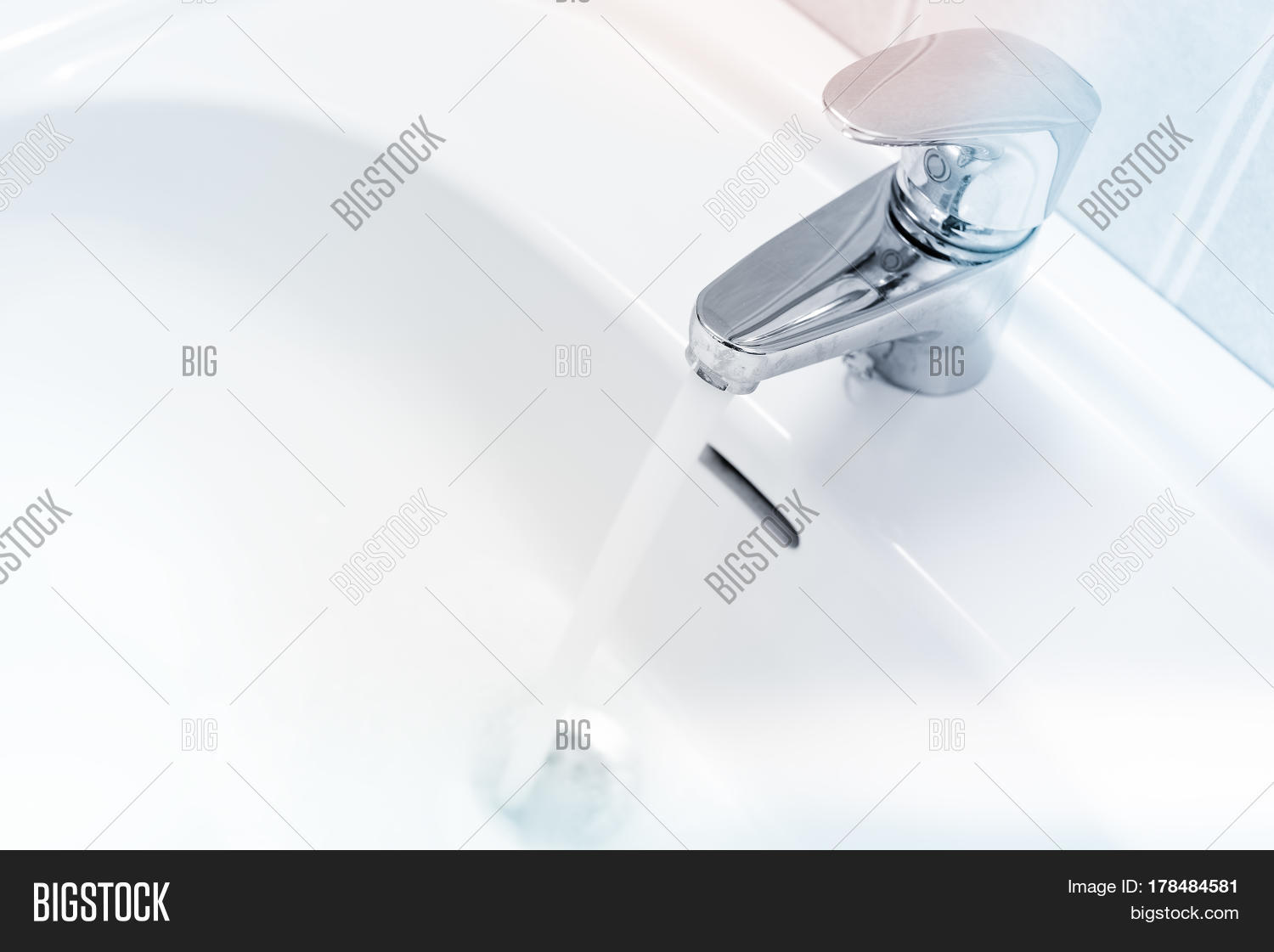 Water Running Faucet Image Photo Free Trial Bigstock