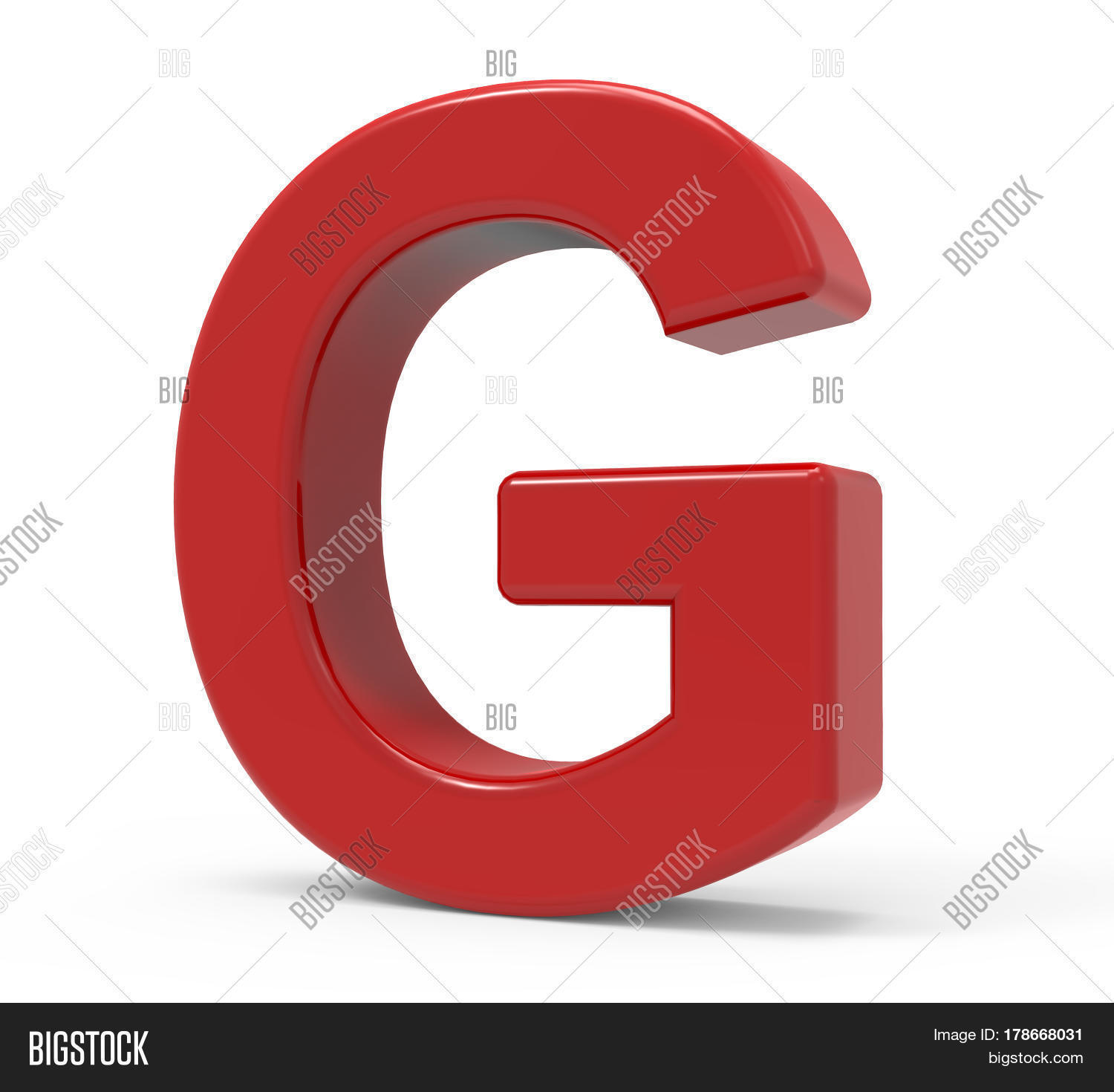 3D Red Letter G Image & Photo (Free Trial) | Bigstock