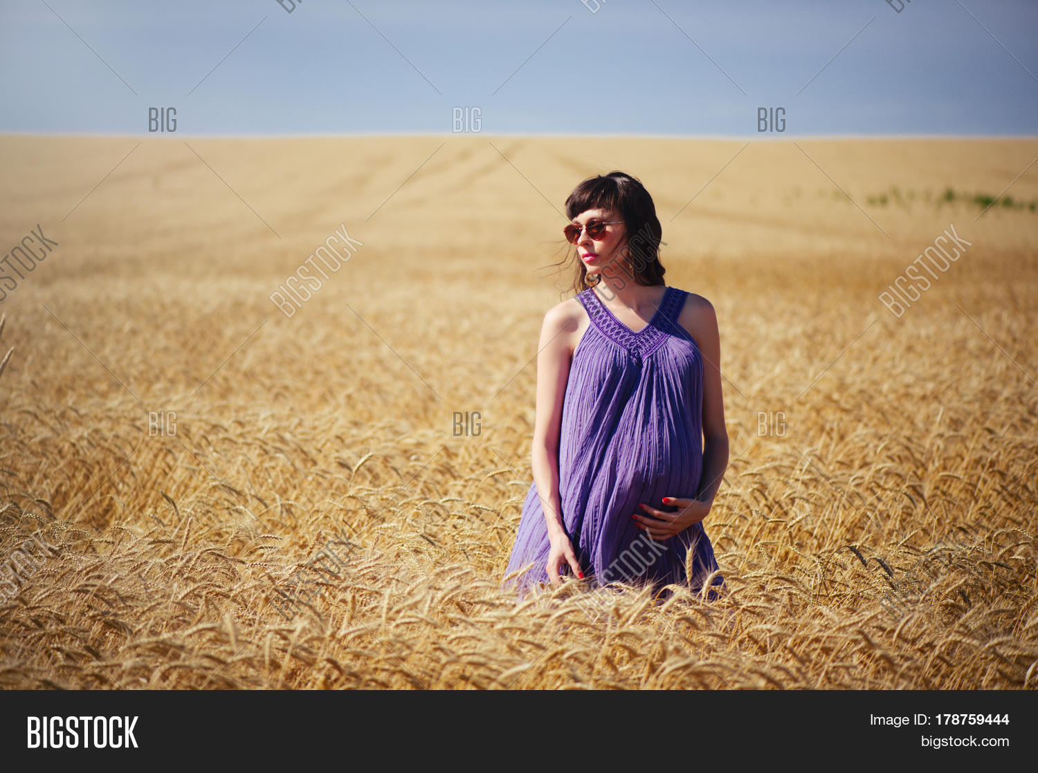Pregnant Woman Wheat Image & Photo (Free Trial) Bigstock
