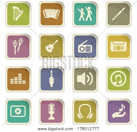 Music Icons 矢量图和照片(免费试用) | Bigstock