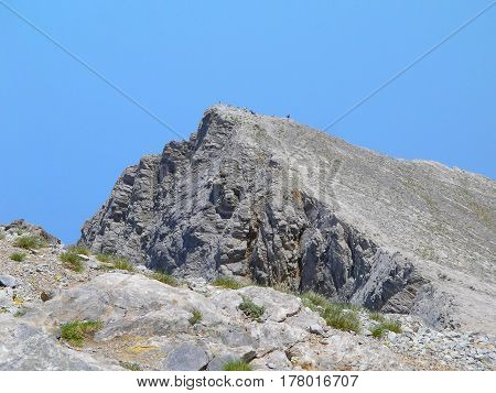 One of the three highest peaks of Olympus, Greece.