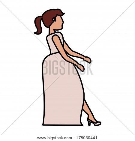 bride woman beautiful image vector illustration eps 10