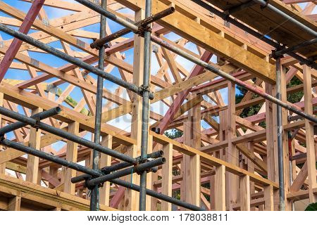 house constraction site, location - Wellington, New Zealand