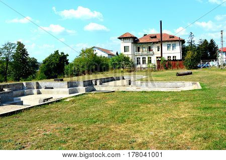 Gheorghe Grigore Cantacuzino's court in Floresti, palace ruins named Little Trianon . Is a replica of the palace Tri-anon, in France