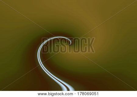 An abstract, curving, flowing, futuristic light swirl