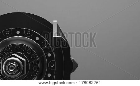 Car disk brake, 3d rendering, 3d model
