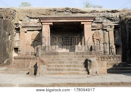 Ellora Caves Near Aurangabad In India