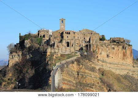 Civita di Bagnoregio the dying city near Rome, Italy