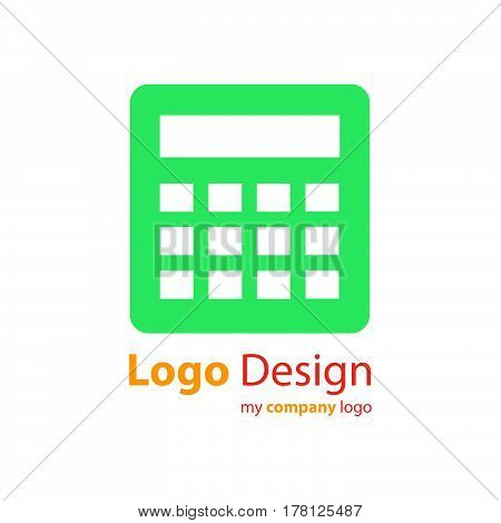 calculator logo vector vector design support eps10.